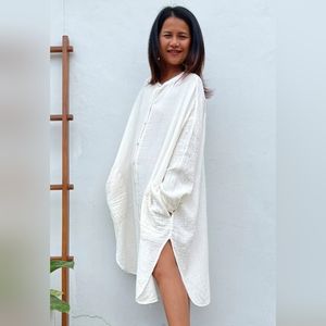 NWOT MALA Handworks double gauze shirtdress